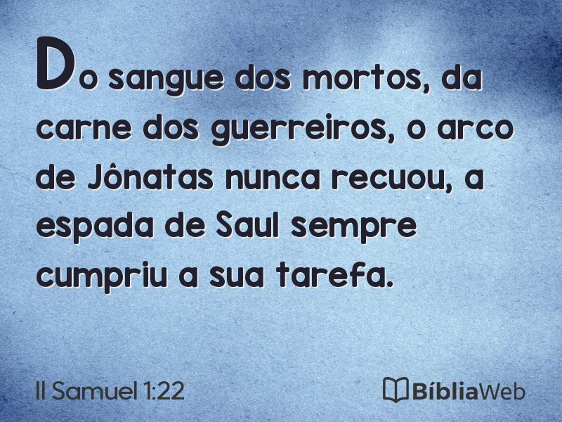 II Samuel 1:22 em imagem para compartilhar