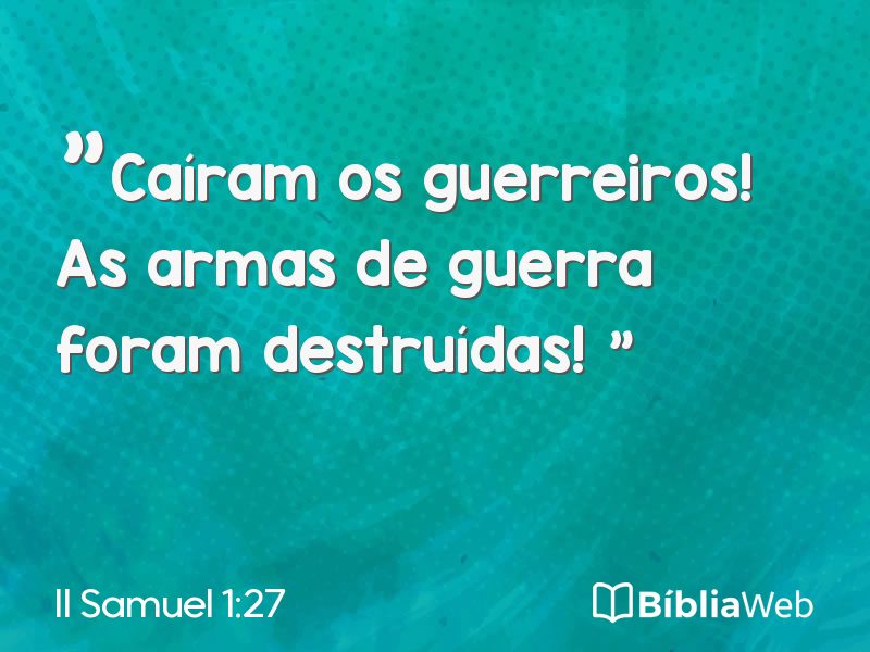 II Samuel 1:27 em imagem para compartilhar