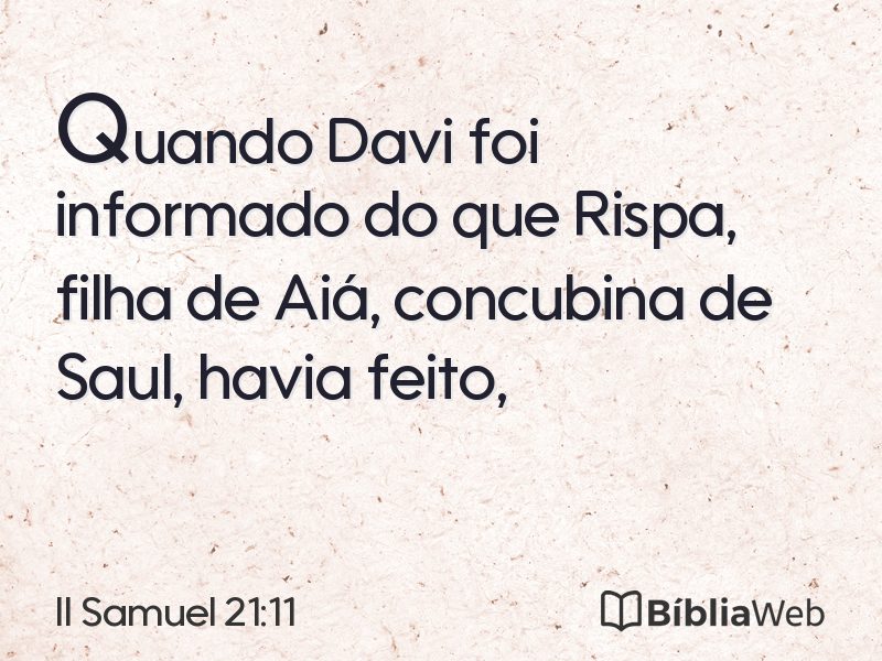 II Samuel 21:11 em imagem para compartilhar