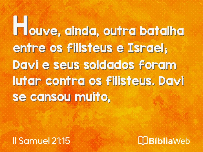 II Samuel 21:15 em imagem para compartilhar
