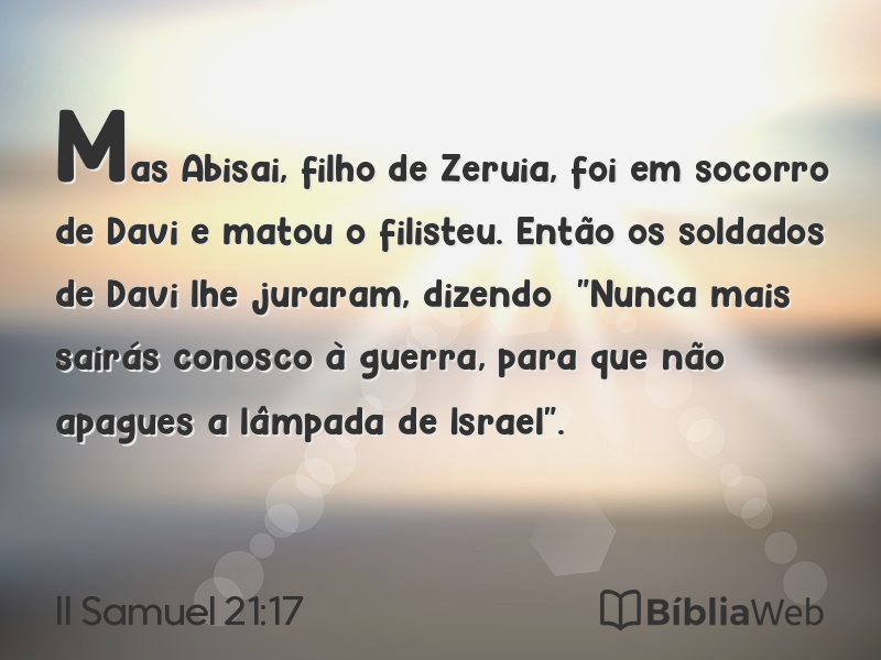 II Samuel 21:17 em imagem para compartilhar