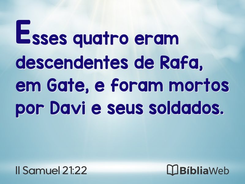 II Samuel 21:22 em imagem para compartilhar