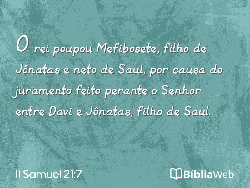 II Samuel 21:7 em imagem para compartilhar