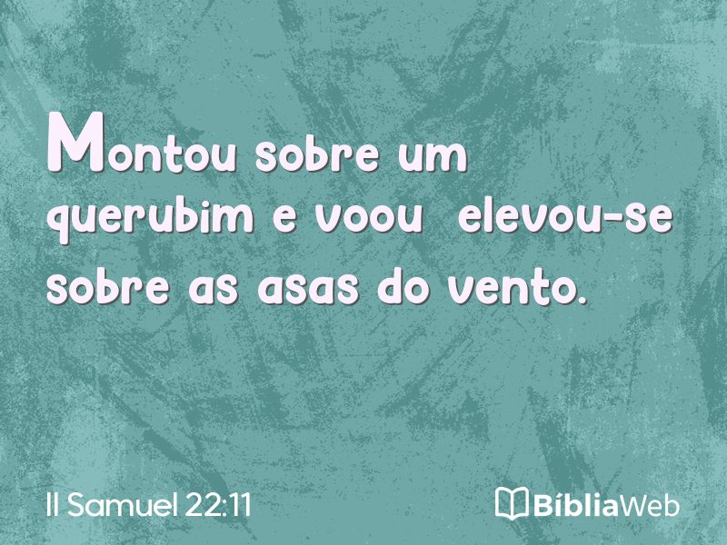 II Samuel 22:11 em imagem para compartilhar