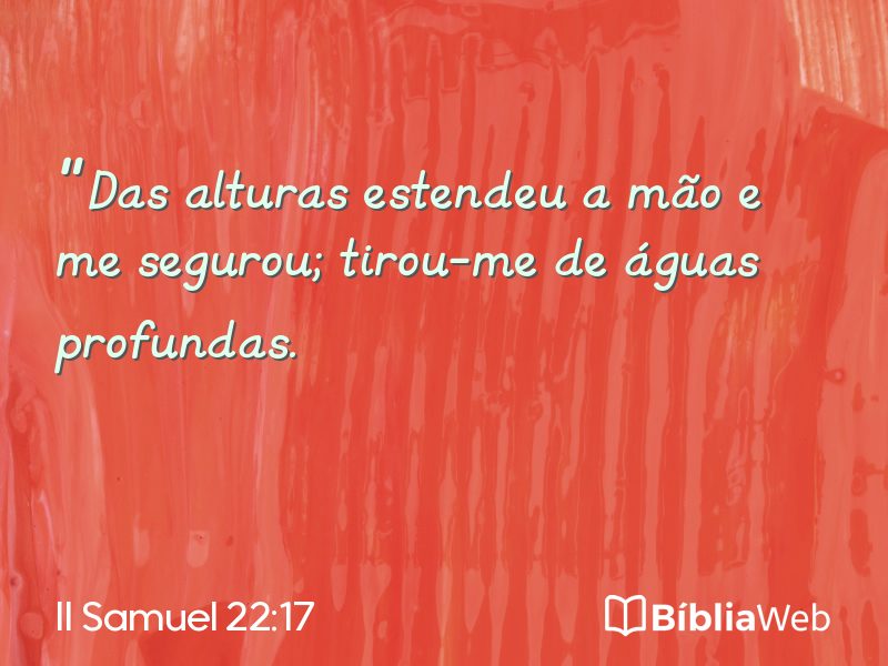 II Samuel 22:17 em imagem para compartilhar