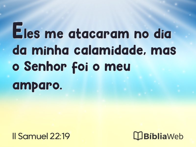 II Samuel 22:19 em imagem para compartilhar