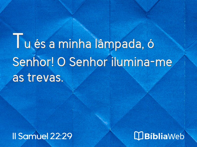 II Samuel 22:29 em imagem para compartilhar