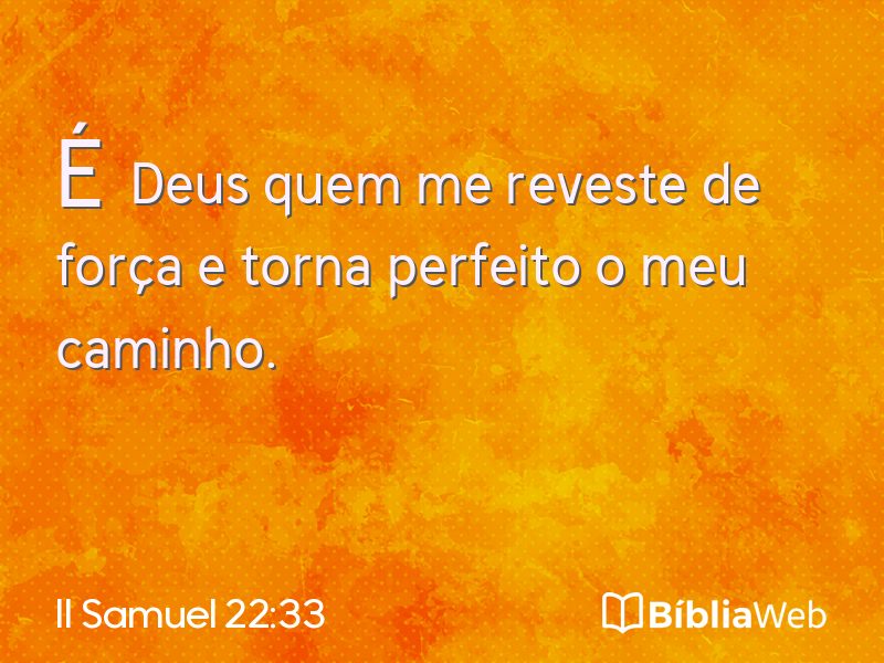 II Samuel 22:33 em imagem para compartilhar