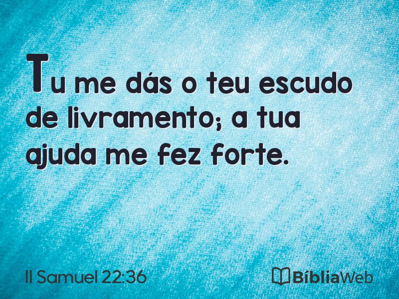 II Samuel 22:36 em imagem para compartilhar