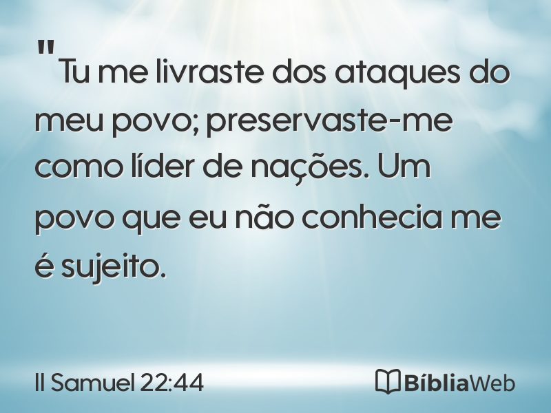 II Samuel 22:44 em imagem para compartilhar