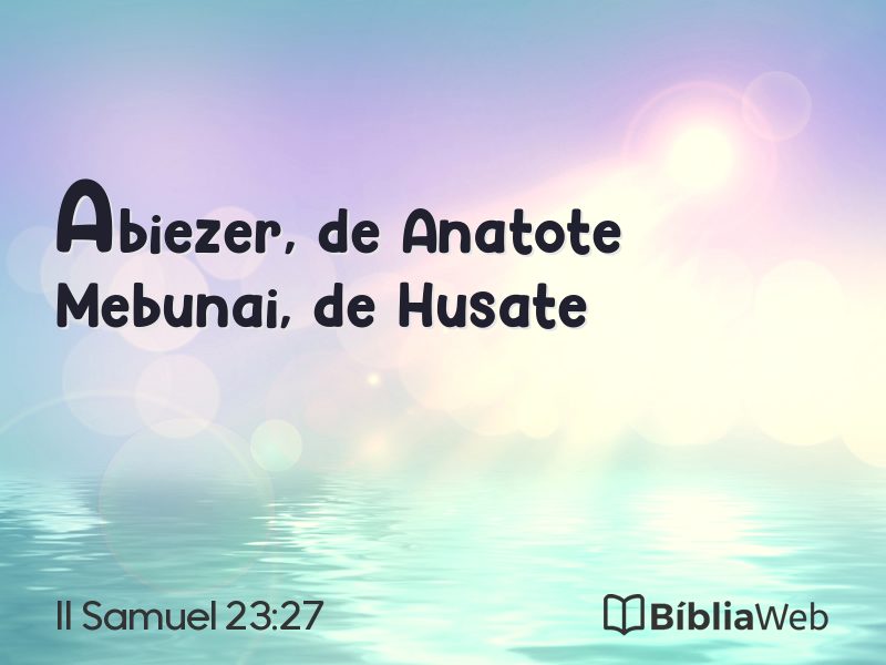 II Samuel 23:27 em imagem para compartilhar