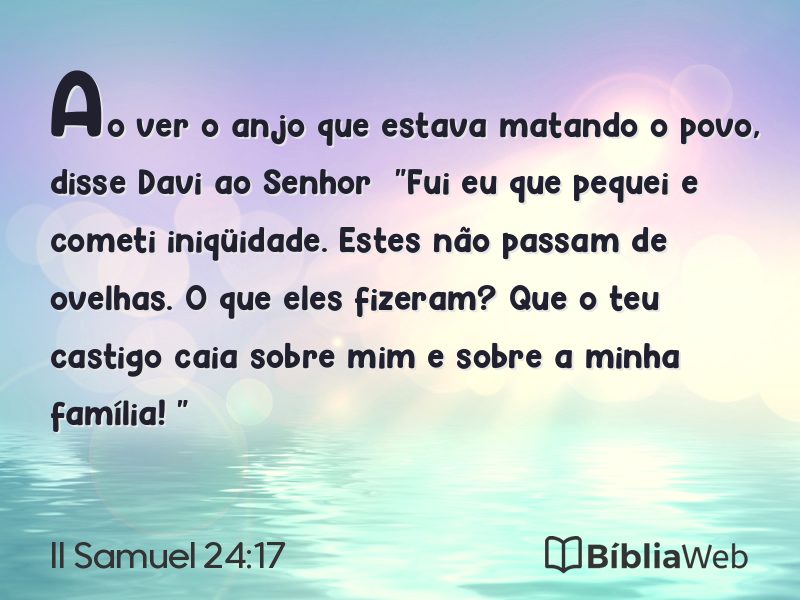II Samuel 24:17 em imagem para compartilhar