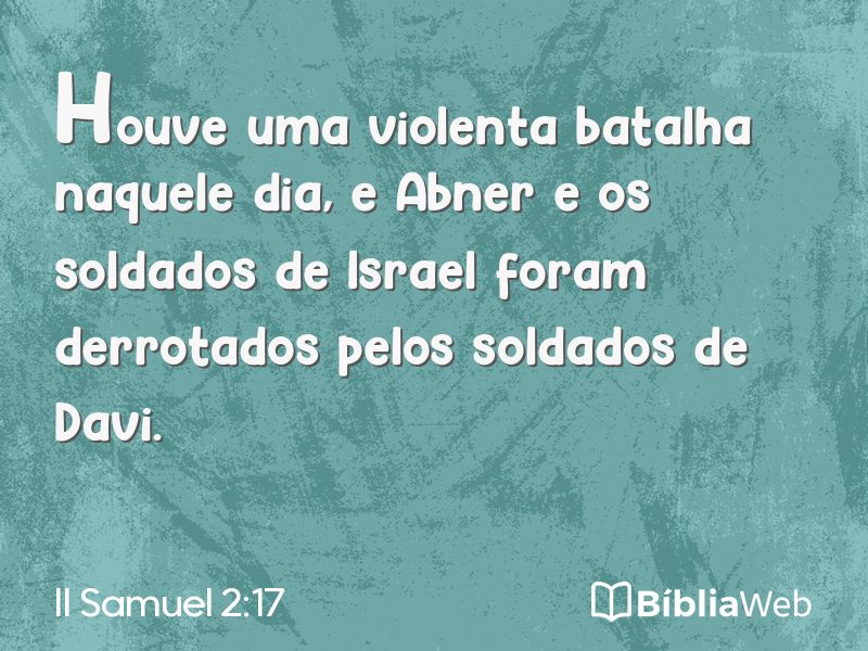 II Samuel 2:17 em imagem para compartilhar