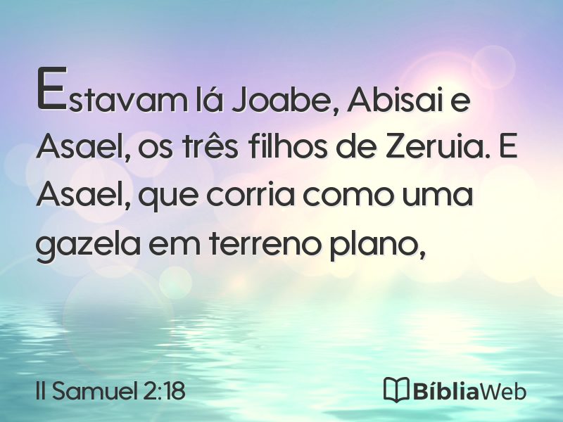 II Samuel 2:18 em imagem para compartilhar