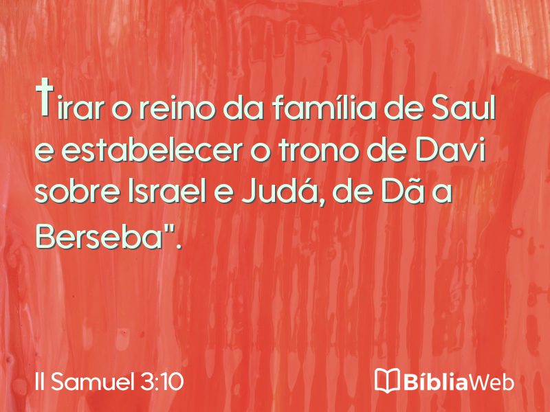 II Samuel 3:10 em imagem para compartilhar
