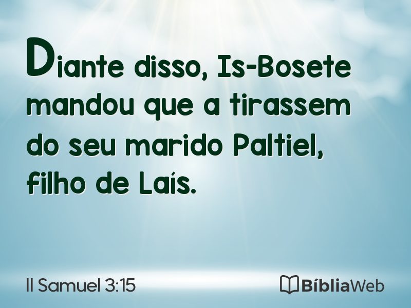 II Samuel 3:15 em imagem para compartilhar