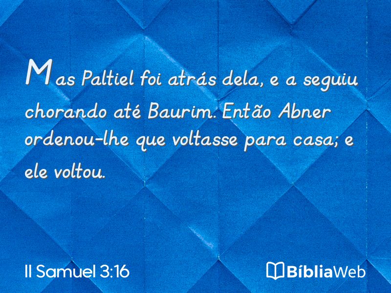 II Samuel 3:16 em imagem para compartilhar