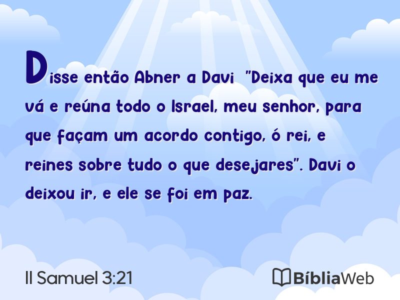 II Samuel 3:21 em imagem para compartilhar