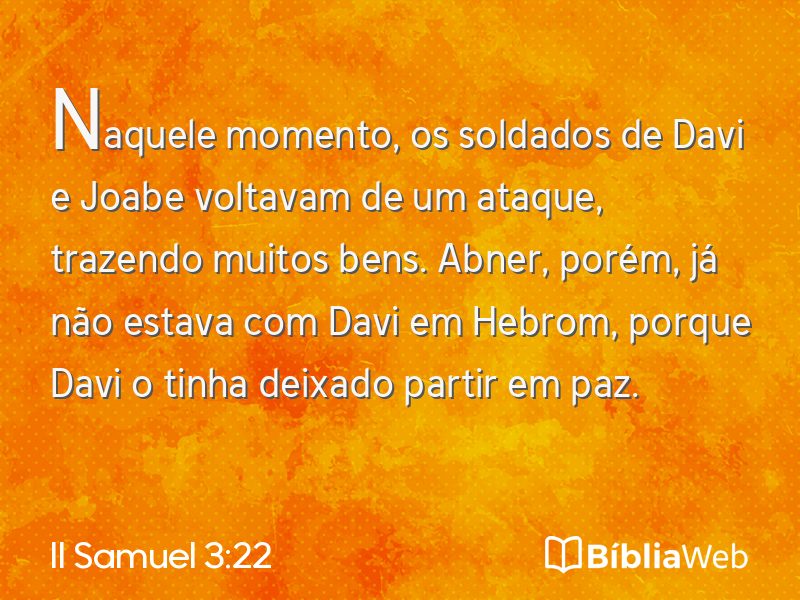 II Samuel 3:22 em imagem para compartilhar