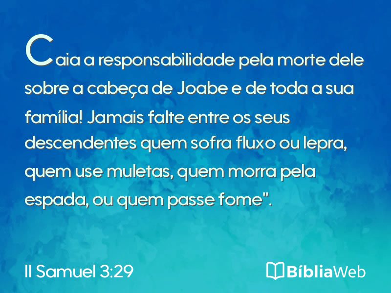 II Samuel 3:29 em imagem para compartilhar