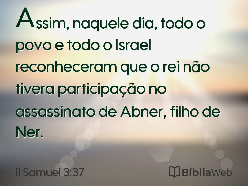 II Samuel 3:37 em imagem para compartilhar