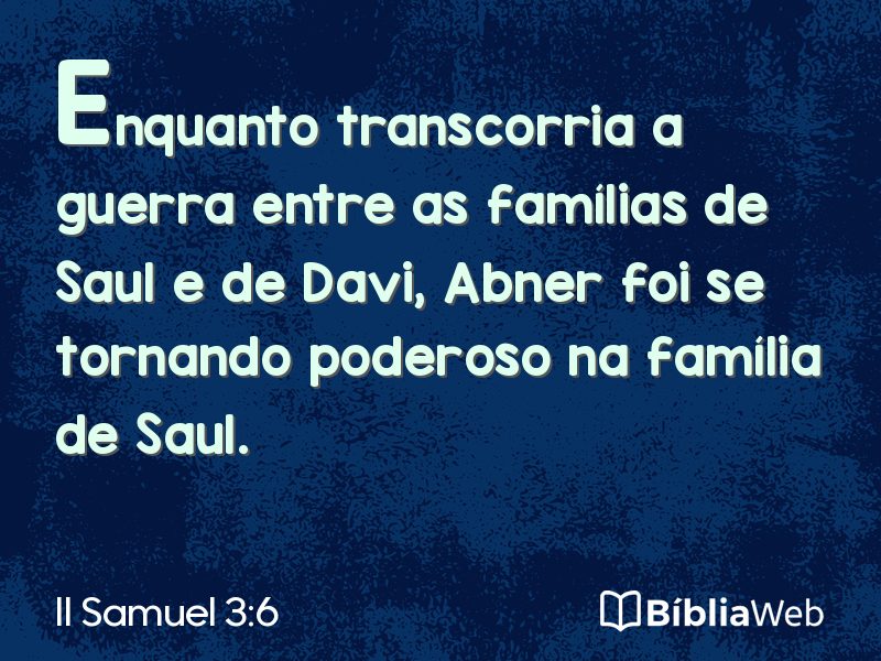 II Samuel 3:6 em imagem para compartilhar