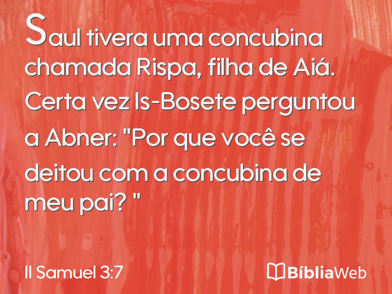 II Samuel 3:7 em imagem para compartilhar