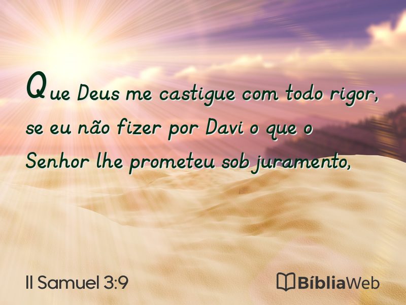 II Samuel 3:9 em imagem para compartilhar