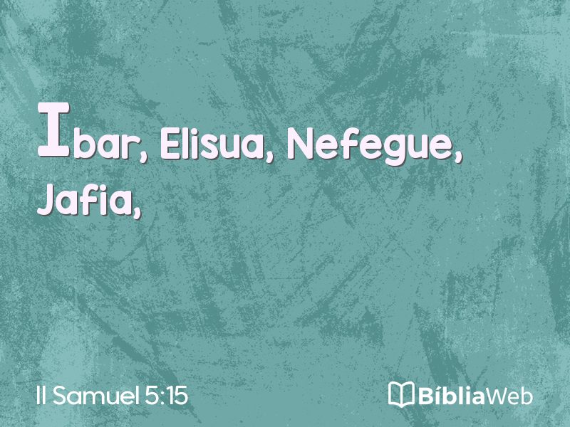 II Samuel 5:15 em imagem para compartilhar