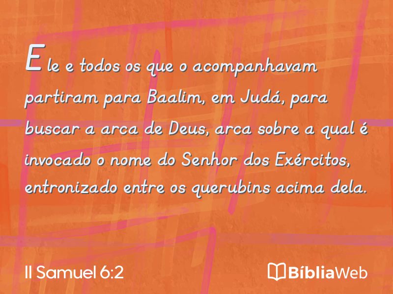 II Samuel 6:2 em imagem para compartilhar