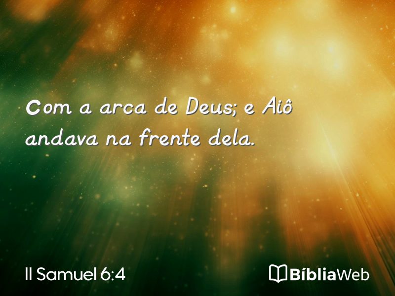 II Samuel 6:4 em imagem para compartilhar