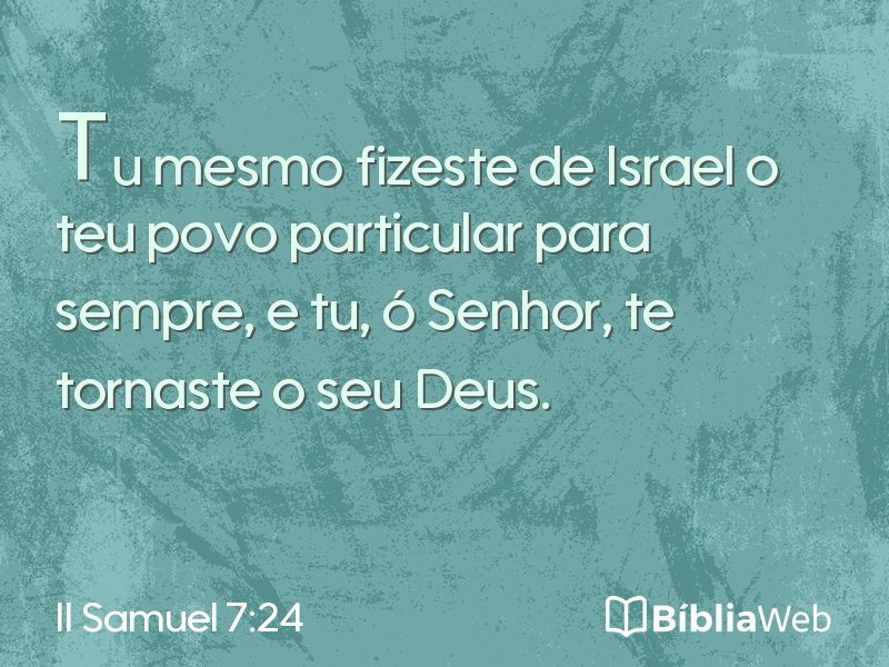 II Samuel 7:24 em imagem para compartilhar