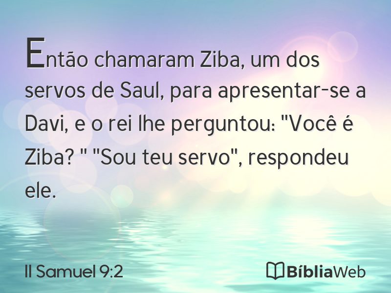 II Samuel 9:2 em imagem para compartilhar