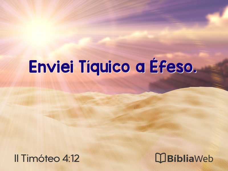 II Timóteo 4:12 em imagem para compartilhar