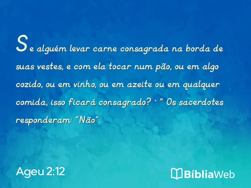 Ageu 2:12 em imagem para compartilhar