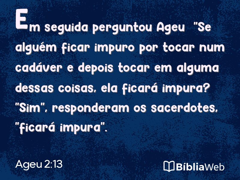 Ageu 2:13 em imagem para compartilhar