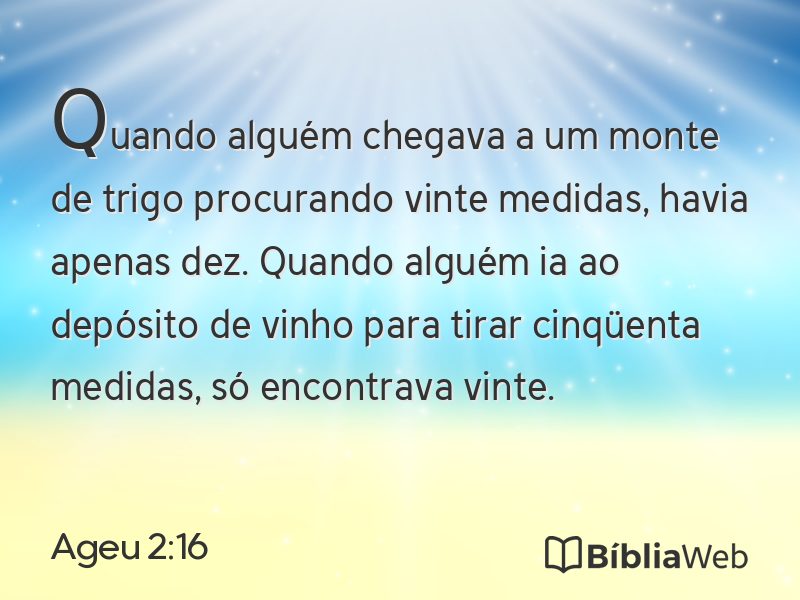 Ageu 2:16 em imagem para compartilhar