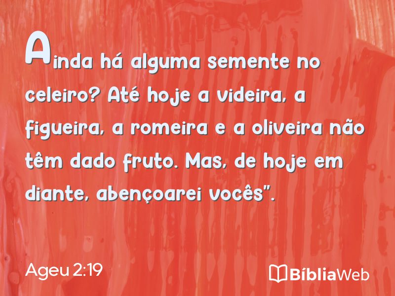 Ageu 2:19 em imagem para compartilhar