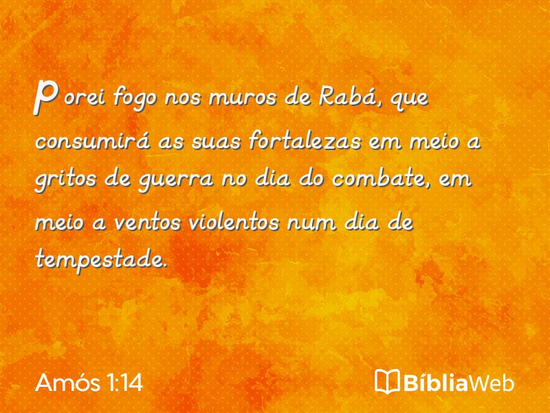 Amós 1:14 em imagem para compartilhar