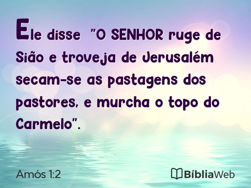 Amós 1:2 em imagem para compartilhar