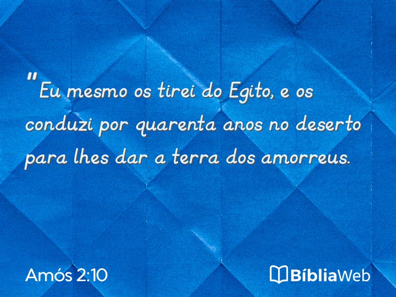 Amós 2:10 em imagem para compartilhar