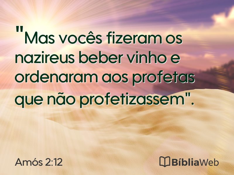 Amós 2:12 em imagem para compartilhar