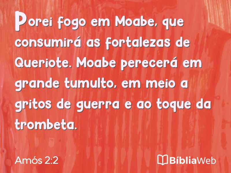 Amós 2:2 em imagem para compartilhar