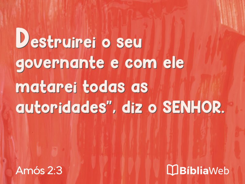 Amós 2:3 em imagem para compartilhar