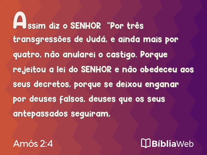 Amós 2:4 em imagem para compartilhar