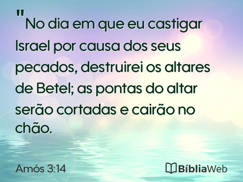 Amós 3:14 em imagem para compartilhar