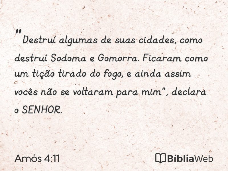 Amós 4:11 em imagem para compartilhar
