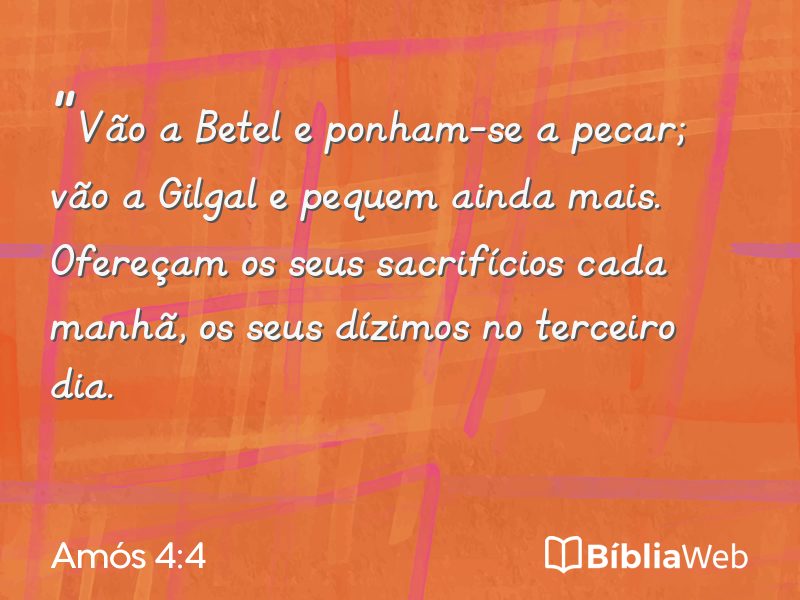 Amós 4:4 em imagem para compartilhar