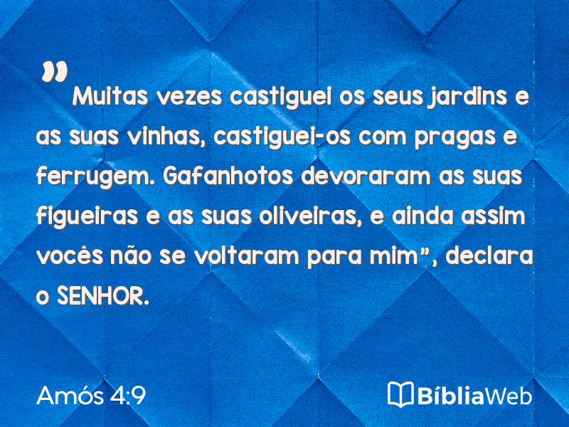 Amós 4:9 em imagem para compartilhar