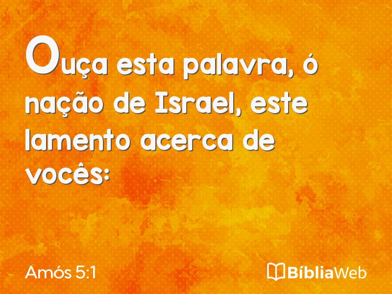 Amós 5:1 em imagem para compartilhar